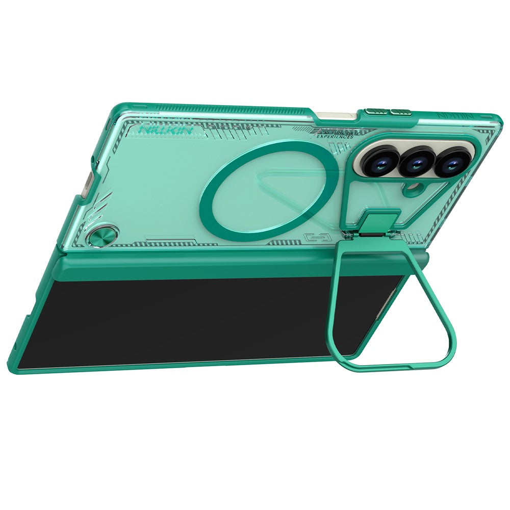 MagSafe futrola za Samsung Galaxy Z Fold7 F966, Nillkin, Iceblade Prop s izrezom za kameru, Zelena