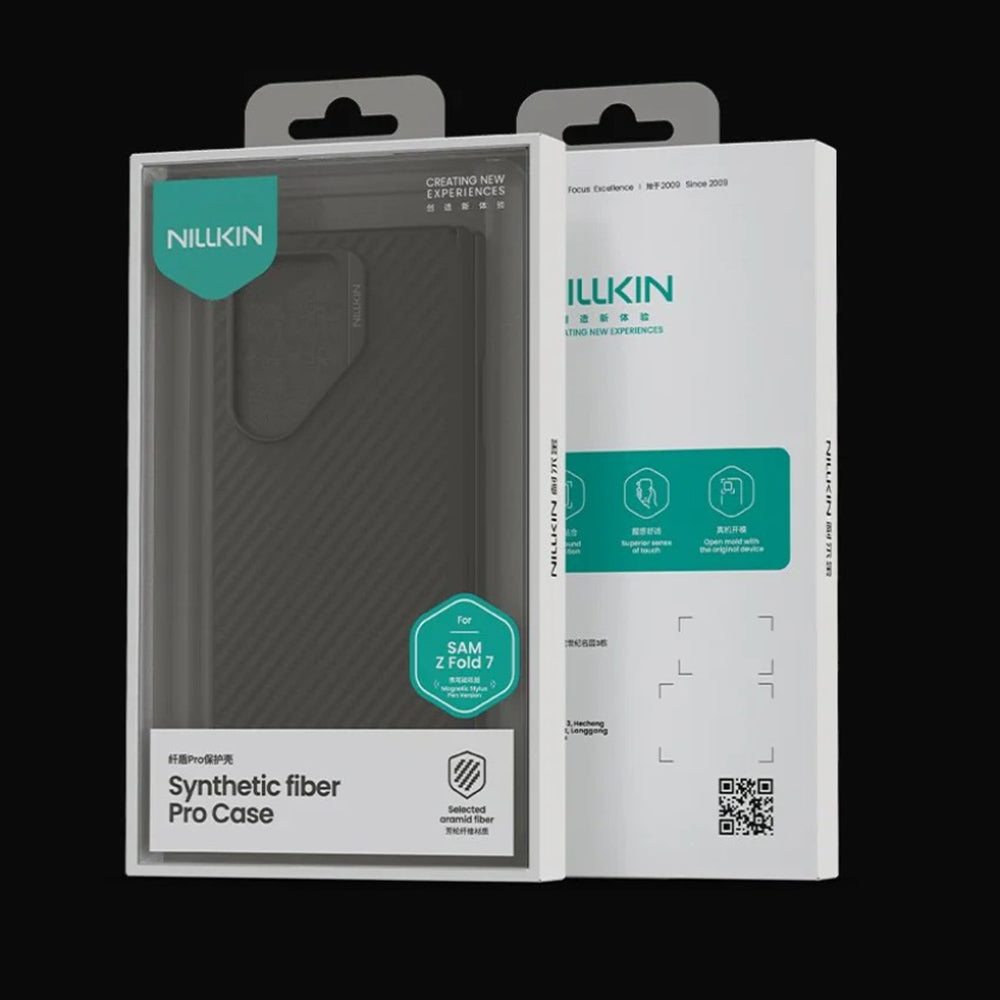 MagSafe futrola za Samsung Galaxy Z Fold7 F966, Nillkin, Synthetic Fiber Pro, Crna