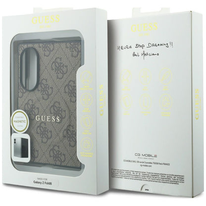 MagSafe futrola za Samsung Galaxy Z Fold8 F971, Guess, 4G Leather Classic, Smeđa