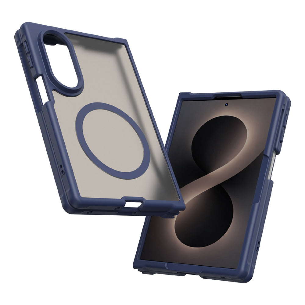 MagSafe futrola za Samsung Galaxy Z Fold8 F971, Techsuit, HaloFrost II, Tamnoplava
