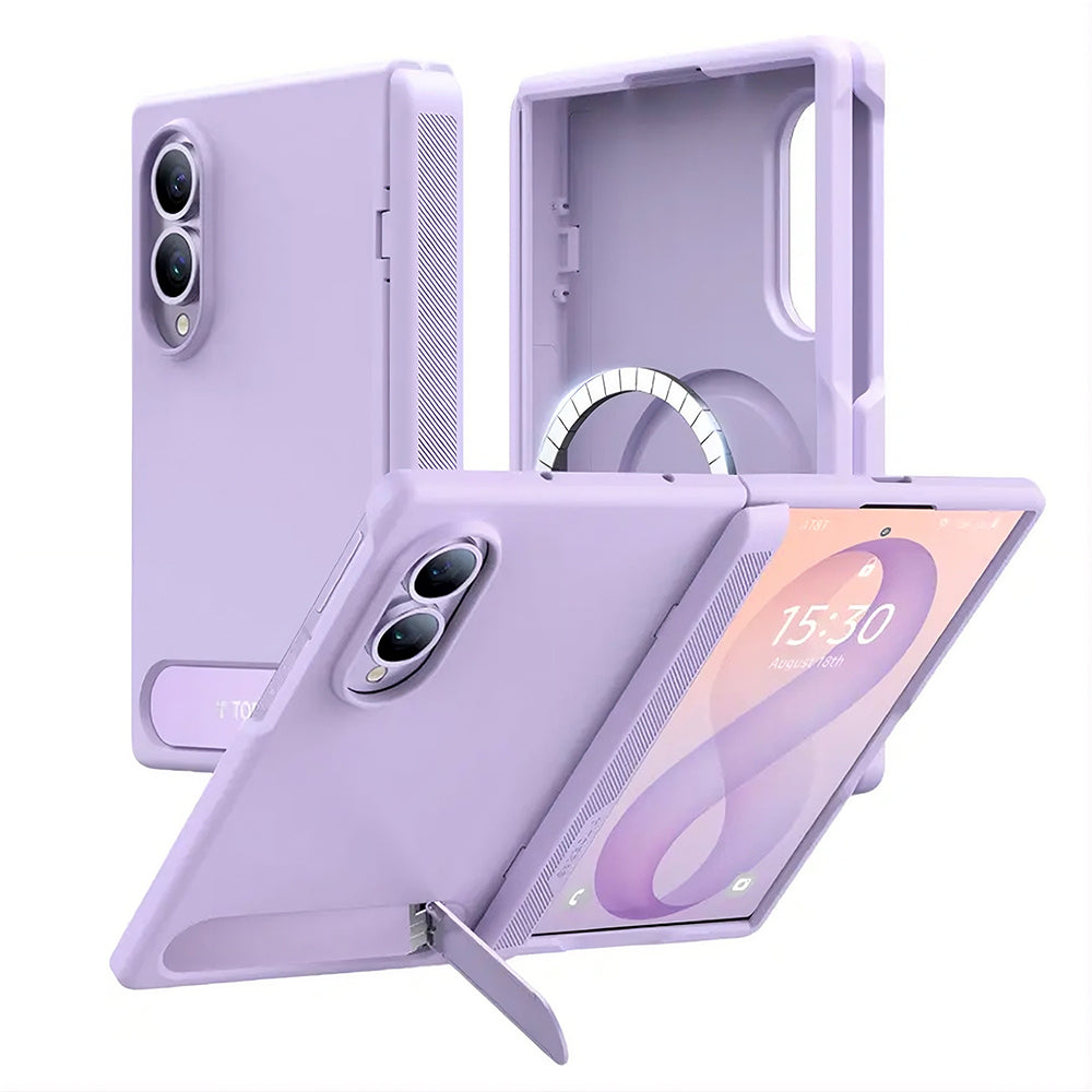 MagSafe futrola za Samsung Galaxy Z Fold8 F971, Torras, Ostand L1 Guardian, Svijetlo Ljubičasta