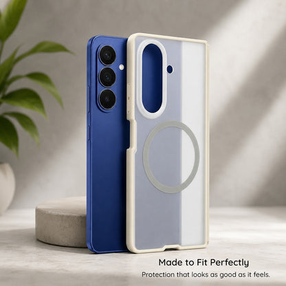 MagSafe futrola za Samsung Galaxy Z Fold8 Ultra F971, Blueo, Koži Prijateljska Protiv Pada, Siva Satenska
