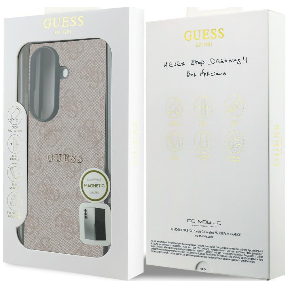 MagSafe futrola za Samsung Galaxy Z Fold8 Ultra F976, Guess, 4G Leather Classic, Ružičasta