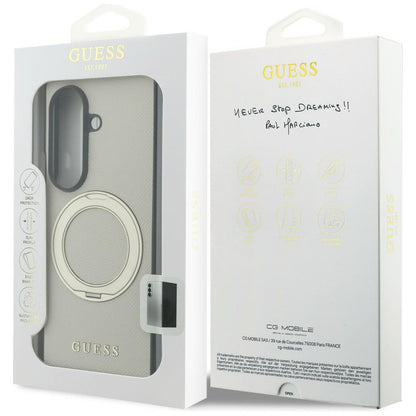 MagSafe maska za Samsung Galaxy Z Fold8 Ultra F976, Guess, Ring Stand Grained Classic Logo, Bež
