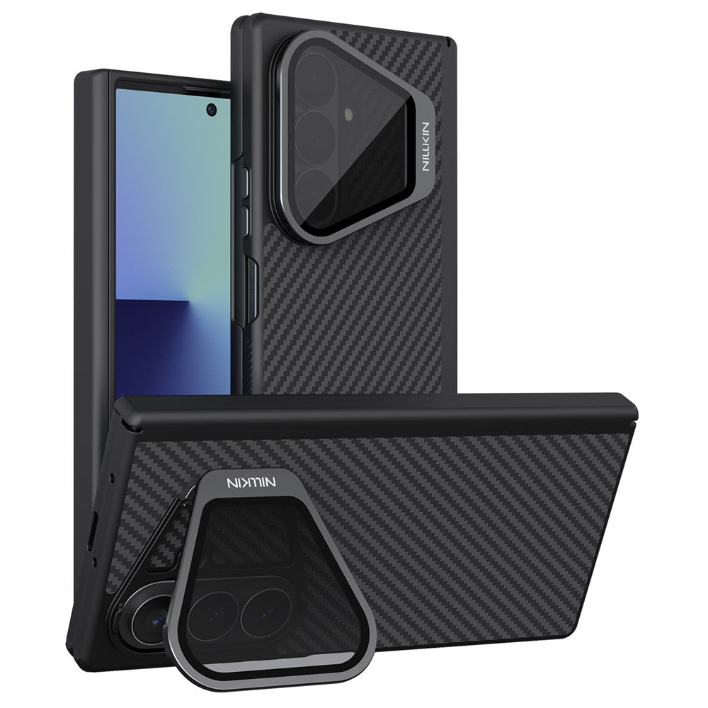 MagSafe futrola za Samsung Galaxy Z Fold8 Ultra F976, Nillkin, CarboProp s prozirnim crnim poklopcem za objektiv, Crna