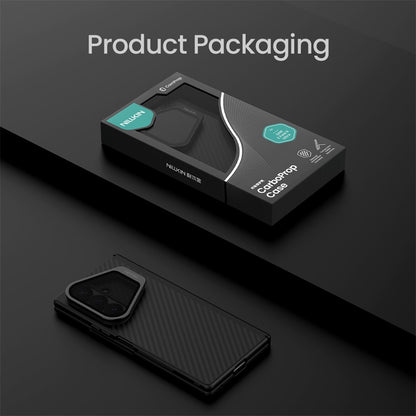 MagSafe futrola za Samsung Galaxy Z Fold8 Ultra F976, Nillkin, CarboProp s prozirnim crnim poklopcem za objektiv, Crna