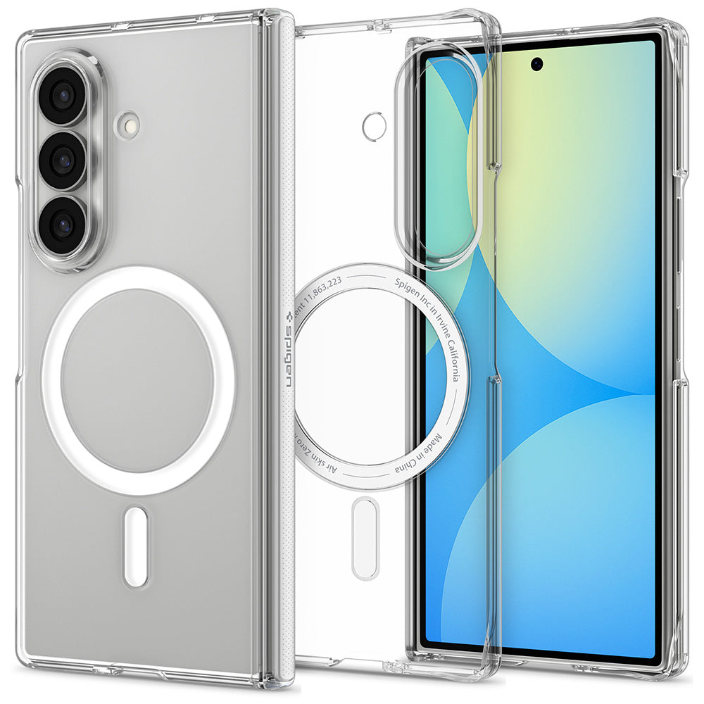 MagSafe maska za Samsung Galaxy Z Fold8 Ultra F976, Spigen, Air Skin Zero, Prozirna Bijela ACS11495