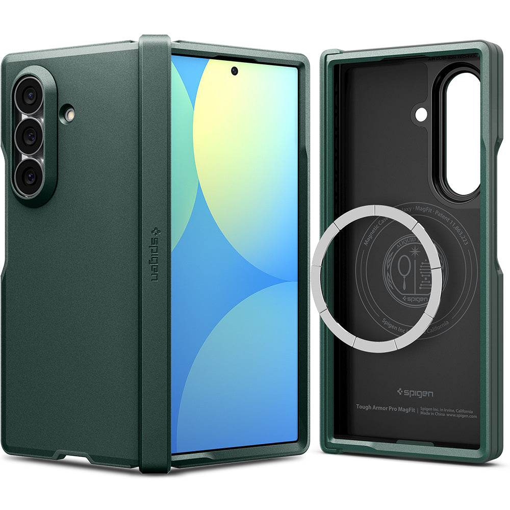 MagSafe futrola za Samsung Galaxy Z Fold8 Ultra F976, Spigen, Tough Armor Pro, Zelena ACS11851