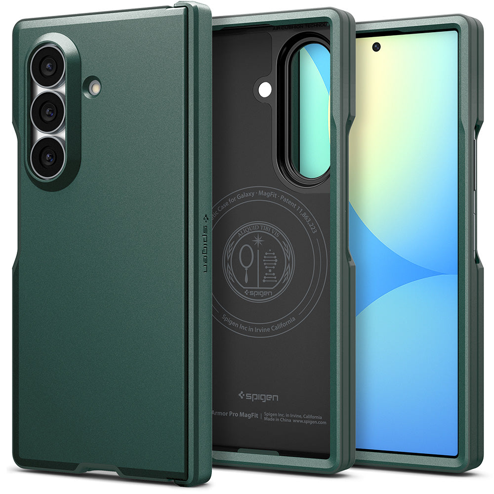 MagSafe futrola za Samsung Galaxy Z Fold8 Ultra F976, Spigen, Tough Armor Pro, Zelena ACS11851