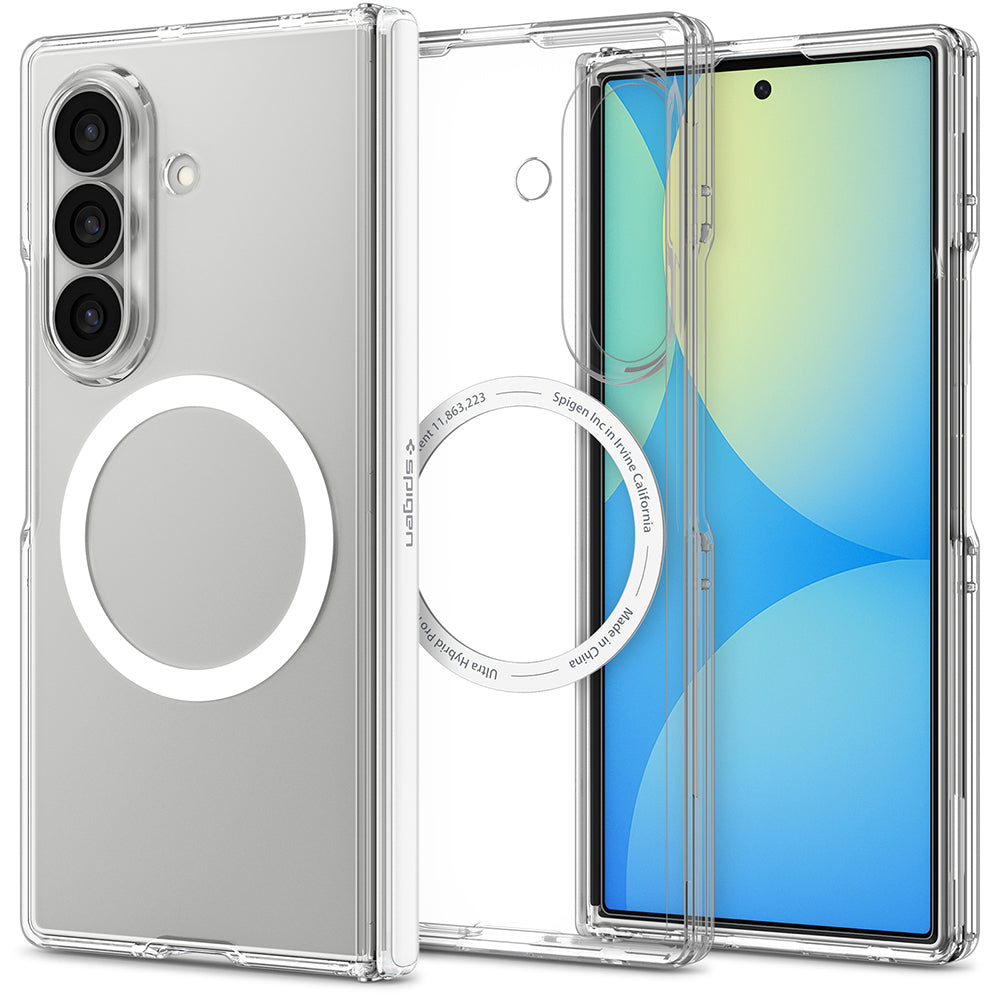 MagSafe futrola za Samsung Galaxy Z Fold8 Ultra F976, Spigen, Ultra Hybrid Pro, Prozirna Bijela ACS11506