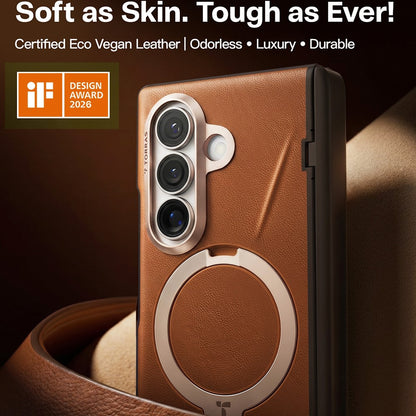 MagSafe futrola za Samsung Galaxy Z Fold8 Ultra F976, Torras, QPRO Leather, Smeđa