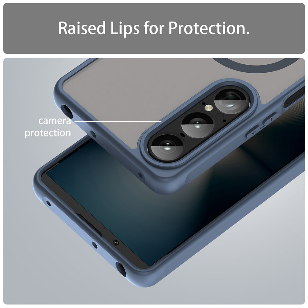 MagSafe futrola za Sony Xperia 1 VII, Techsuit, HaloFrost II, Tamnoplava