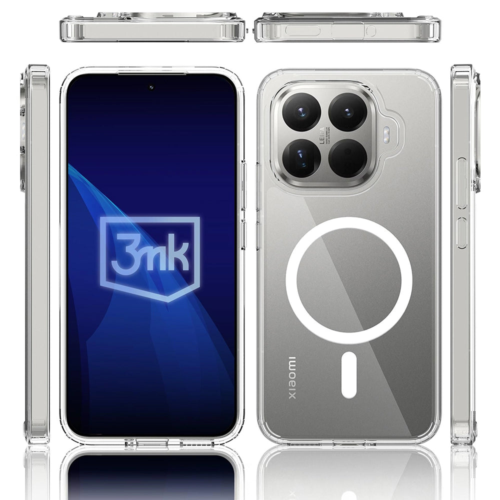 MagSafe futrola za Xiaomi 15T Pro, 3MK, Armor MagCase, Prozirna