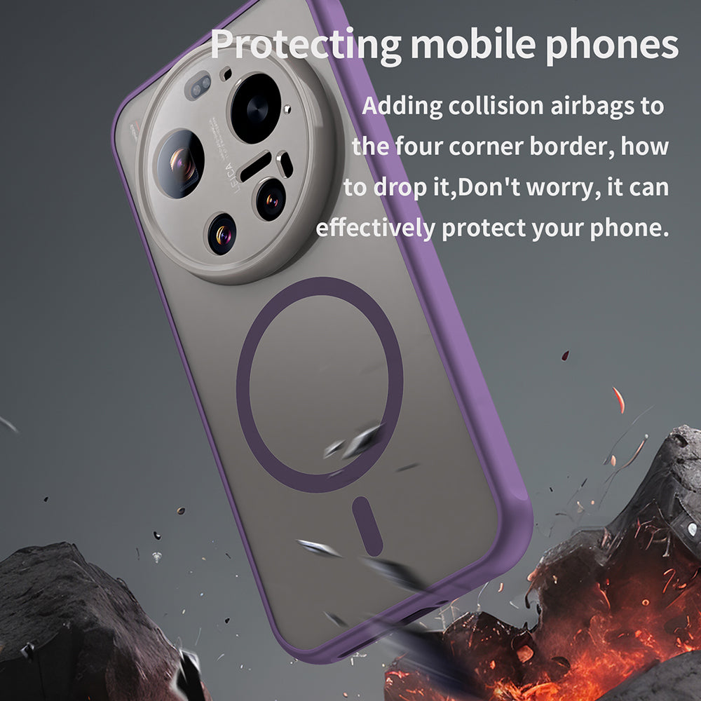 MagSafe futrola za Xiaomi 17 Ultra, Techsuit, HaloFrost II, Ljubičasta