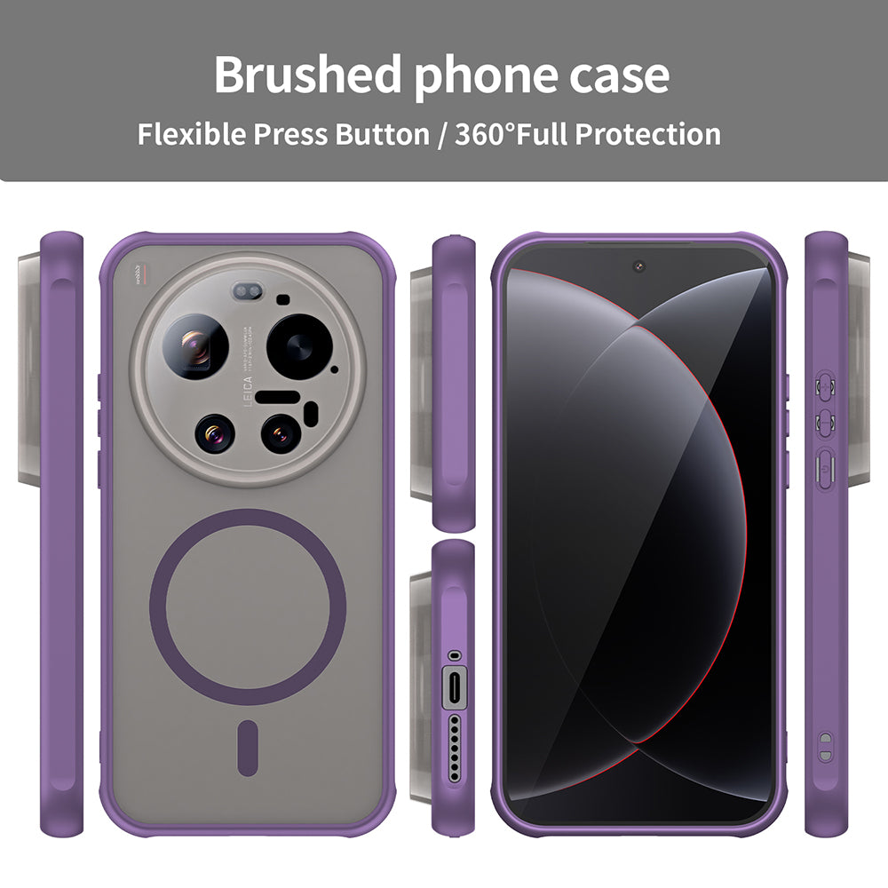 MagSafe futrola za Xiaomi 17 Ultra, Techsuit, HaloFrost II, Ljubičasta