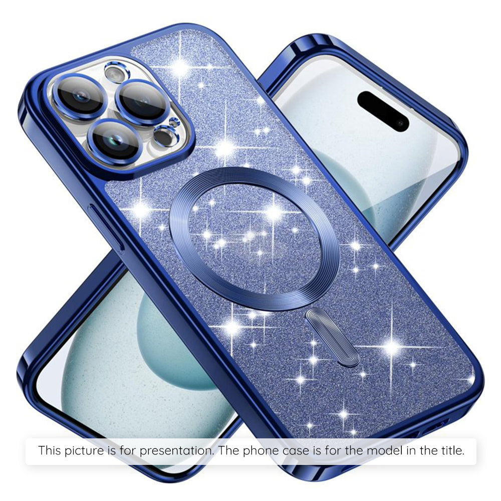 MagSafe futrola za Xiaomi 17T, Techsuit, Luxury Glitter, Tamno Plava