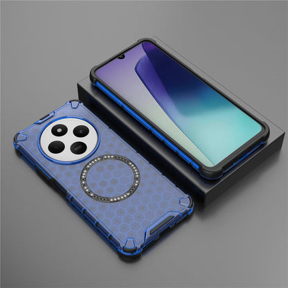 MagSafe futrola za Xiaomi Poco C75 / Redmi 14C, Techsuit, HoneyComb Shield, Plava