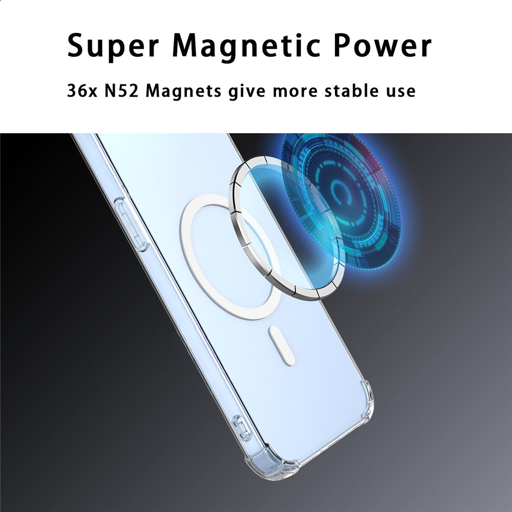 MagSafe maskica za Xiaomi 17T, OEM, otporna na udarce, prozirna