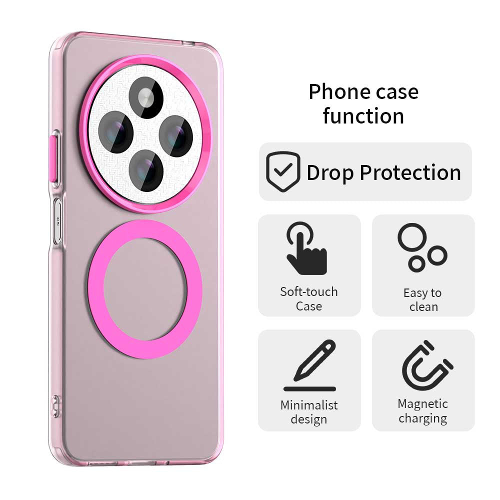 MagSafe futrola za Xiaomi Poco C75 / Redmi 14C, Techsuit, CandyCase, Roza