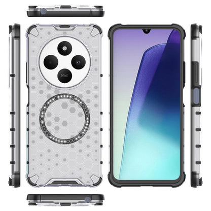 MagSafe futrola za Xiaomi Poco C75 / Redmi 14C, Techsuit, HoneyComb Shield, Bijela