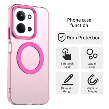 MagSafe futrola za Xiaomi Poco C85 4G / Redmi 15C 5G / 15C 4G, Techsuit, CandyCase, Roza