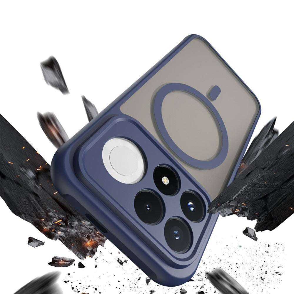 MagSafe maska za Xiaomi Poco F9 Pro, Techsuit, HaloFrost II, tamnoplava