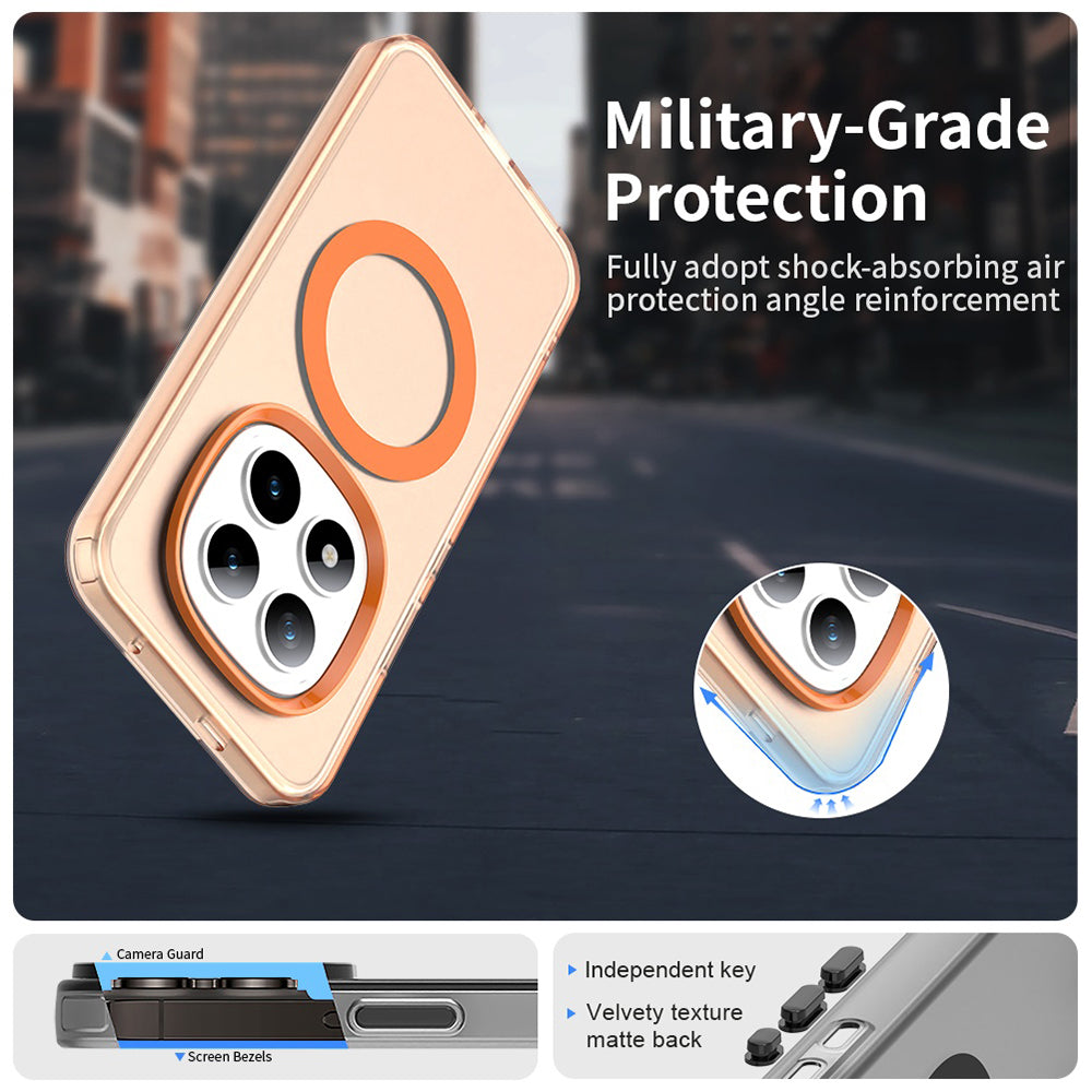 MagSafe futrola za Xiaomi Poco M8 Pro / Redmi Note 15 Pro+ 5G, Techsuit, CandyCase, Narančasta