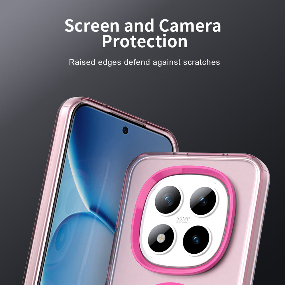 MagSafe futrola za Xiaomi Poco M8 Pro / Redmi Note 15 Pro+ 5G, Techsuit, CandyCase, Roza