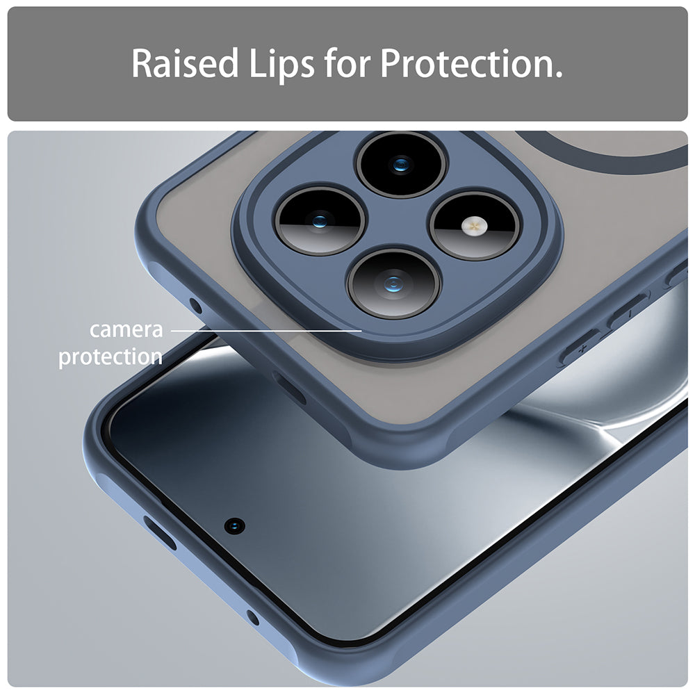 MagSafe futrola za Xiaomi Poco M8 Pro / Redmi Note 15 Pro+ 5G, Techsuit, HaloFrost II, Tamnoplava