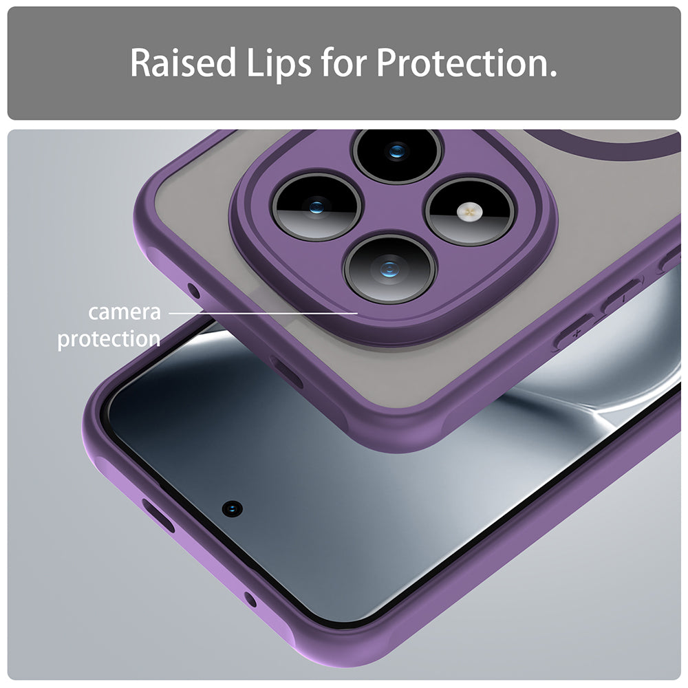 MagSafe futrola za Xiaomi Poco M8 Pro / Redmi Note 15 Pro+ 5G, Techsuit, HaloFrost II, Ljubičasta