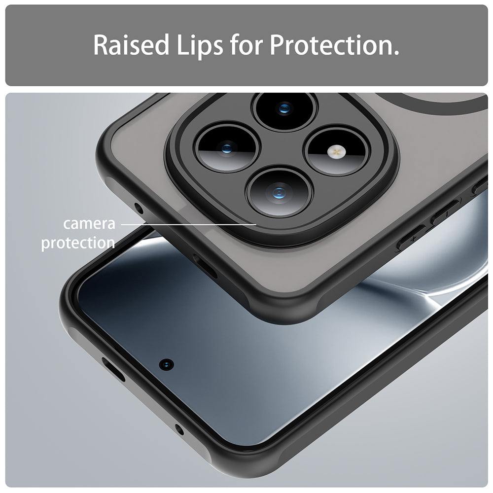 MagSafe futrola za Xiaomi Poco M8 Pro / Redmi Note 15 Pro+ 5G, Techsuit, HaloFrost II, Crna