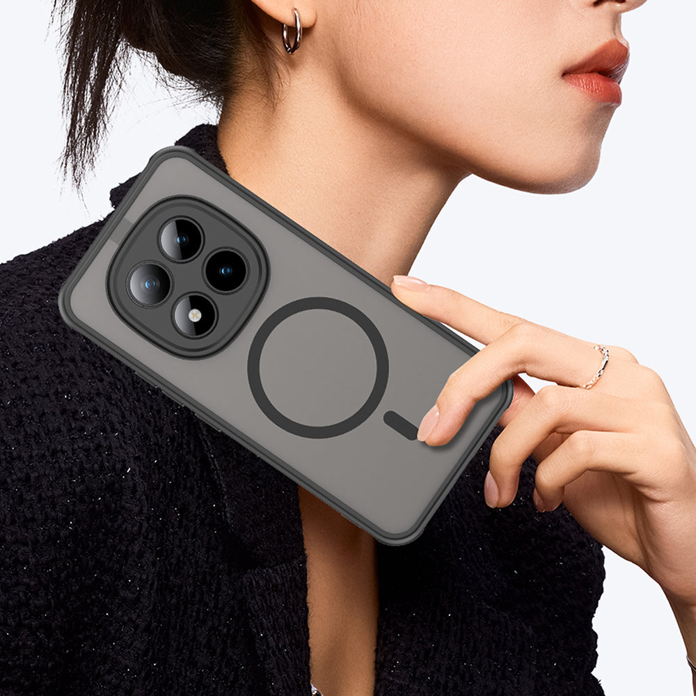 MagSafe futrola za Xiaomi Poco M8 Pro / Redmi Note 15 Pro+ 5G, Techsuit, HaloFrost II, Crna