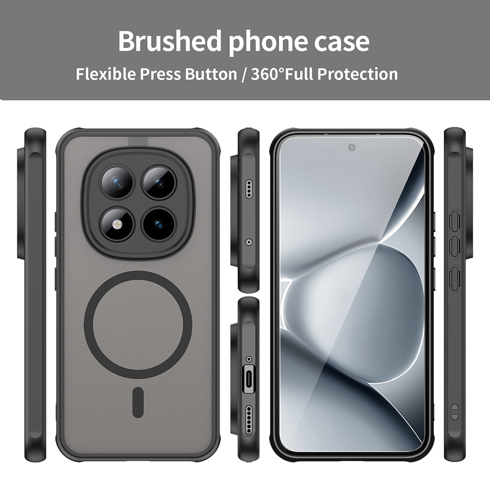 MagSafe futrola za Xiaomi Poco M8 Pro / Redmi Note 15 Pro+ 5G, Techsuit, HaloFrost II, Crna