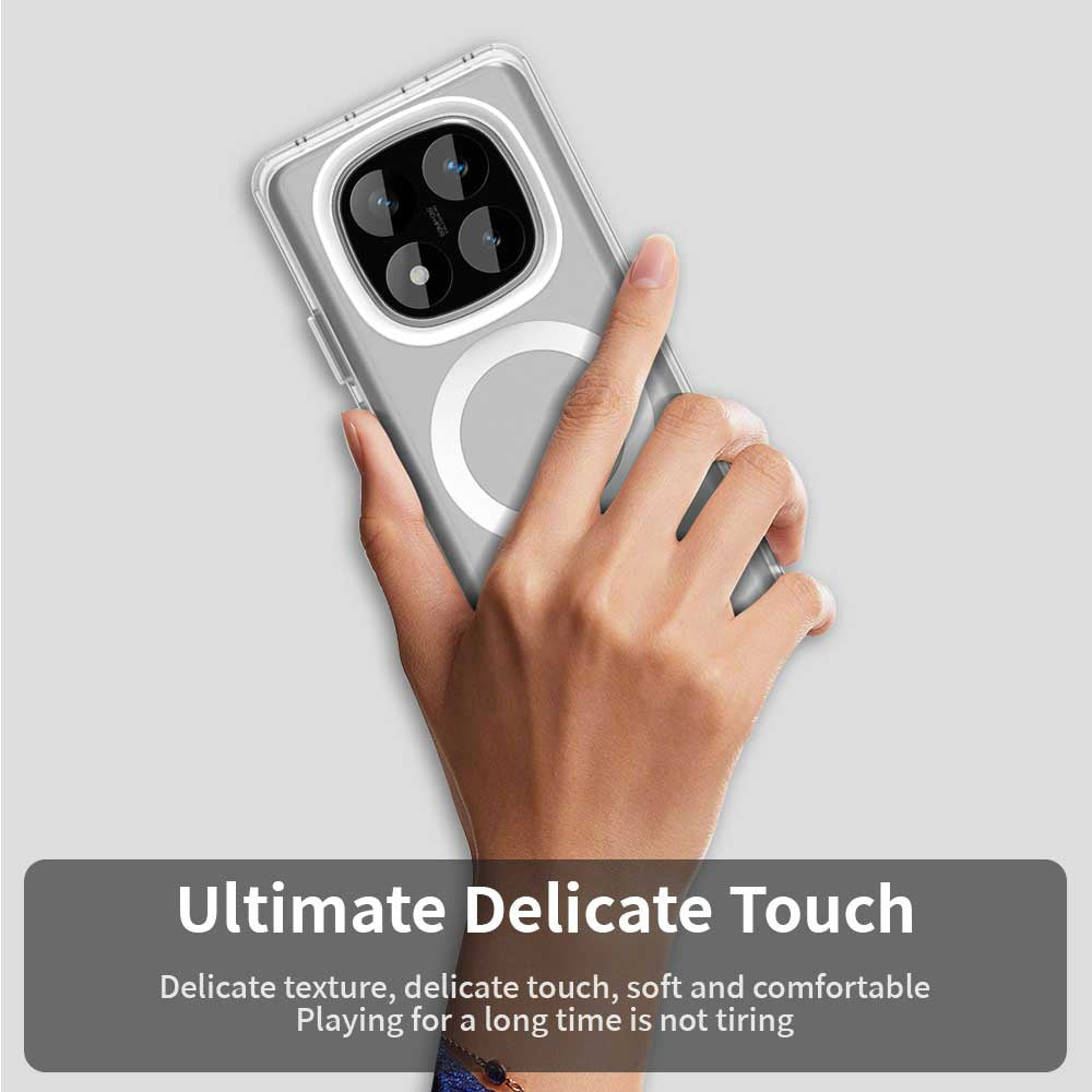 MagSafe futrola za Xiaomi Poco X7 / Redmi Note 14 Pro 5G, Techsuit, CandyCase, Bijela
