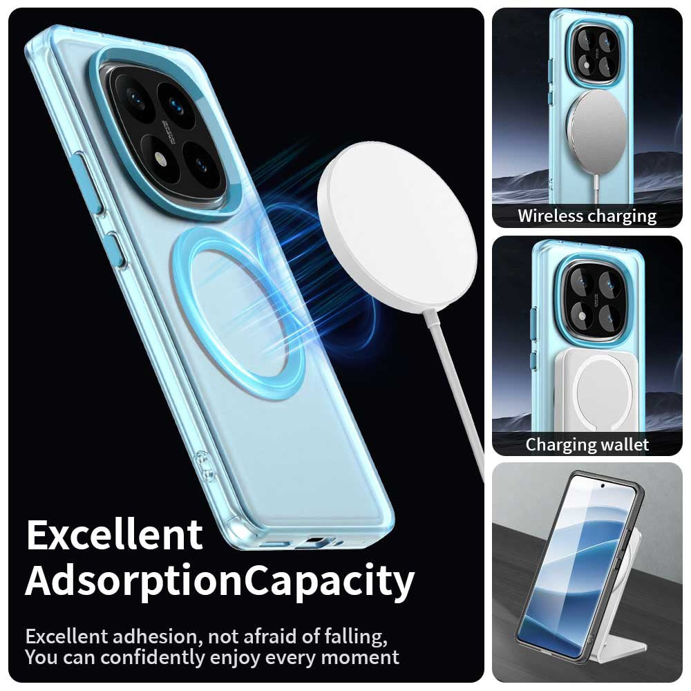 MagSafe futrola za Xiaomi Poco X7 / Redmi Note 14 Pro 5G, Techsuit, CandyCase, Plava