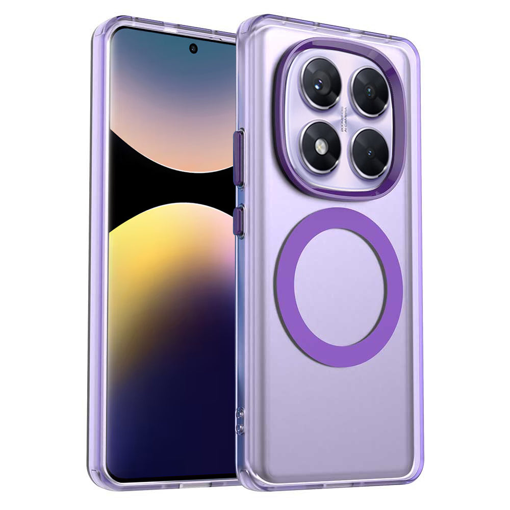 MagSafe futrola za Xiaomi Poco X7 / Redmi Note 14 Pro 5G, Techsuit, CandyCase, Ljubičasta