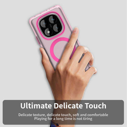 MagSafe maska za Xiaomi Poco X7 / Redmi Note 14 Pro 5G, Techsuit, CandyCase, Roza