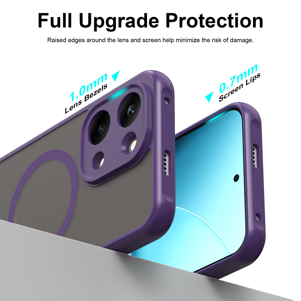 MagSafe futrola za Xiaomi Poco X8 Pro Max, Techsuit, HaloFrost II, Ljubičasta