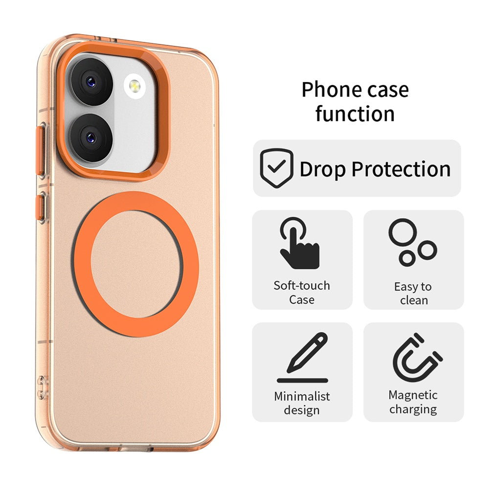 MagSafe futrola za Xiaomi Poco X8 Pro, Techsuit, CandyCase, Narančasta