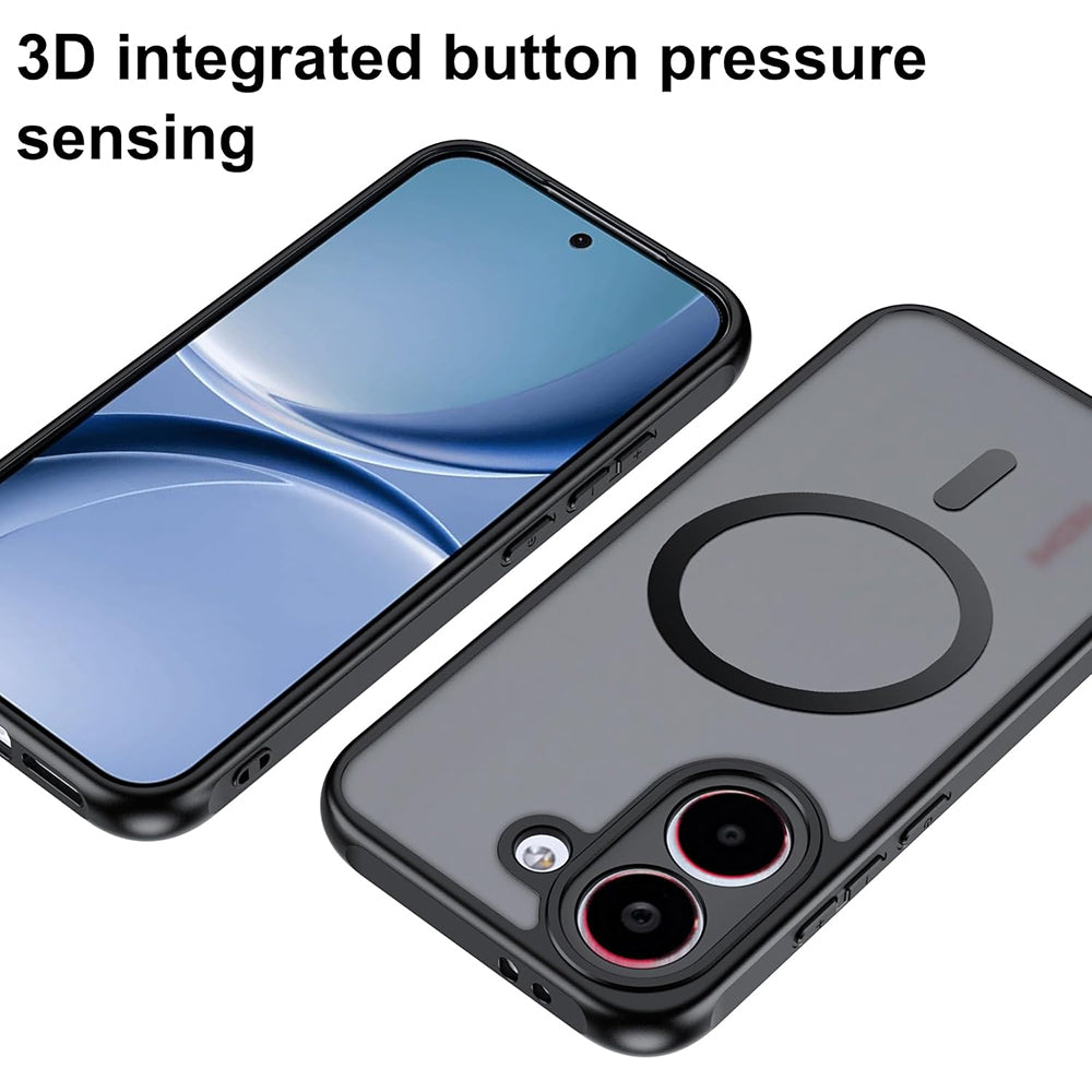 MagSafe futrola za Xiaomi Poco X8 Pro, Techsuit, PureFrost, Crna Satenska