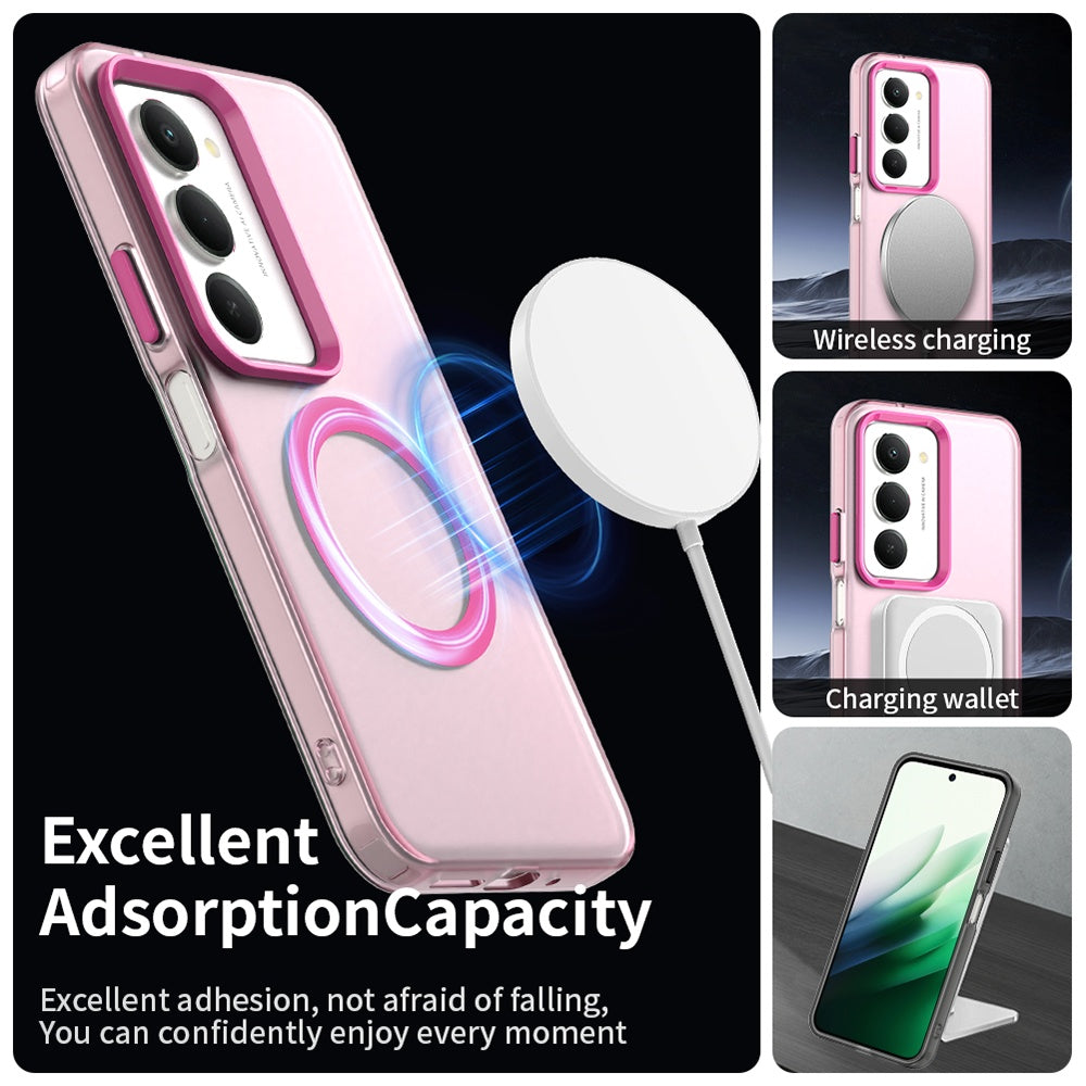 Futrola MagSafe za Xiaomi Redmi 15 5G / 15 4G, Techsuit, CandyCase, Roza