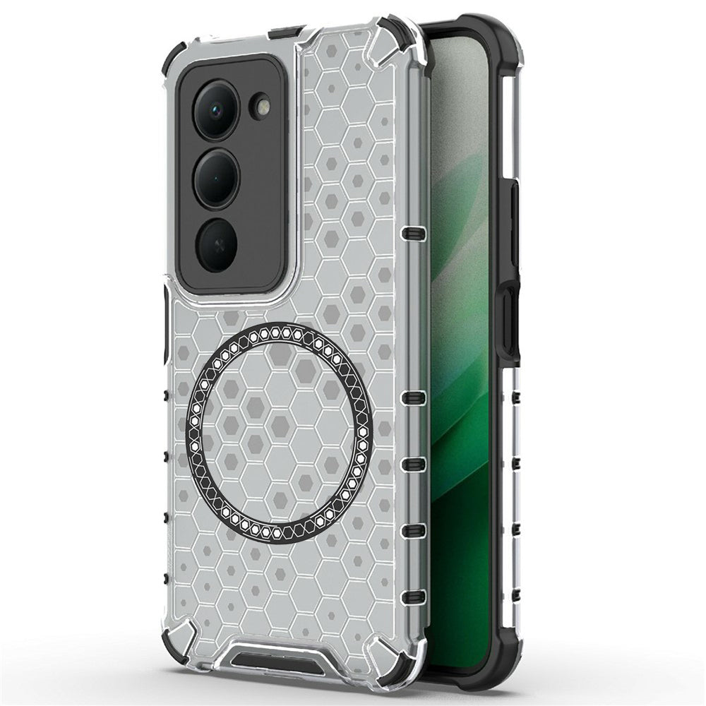 Futrola MagSafe za Xiaomi Redmi 15 5G / 15 4G, Techsuit, HoneyComb Shield, Bijela