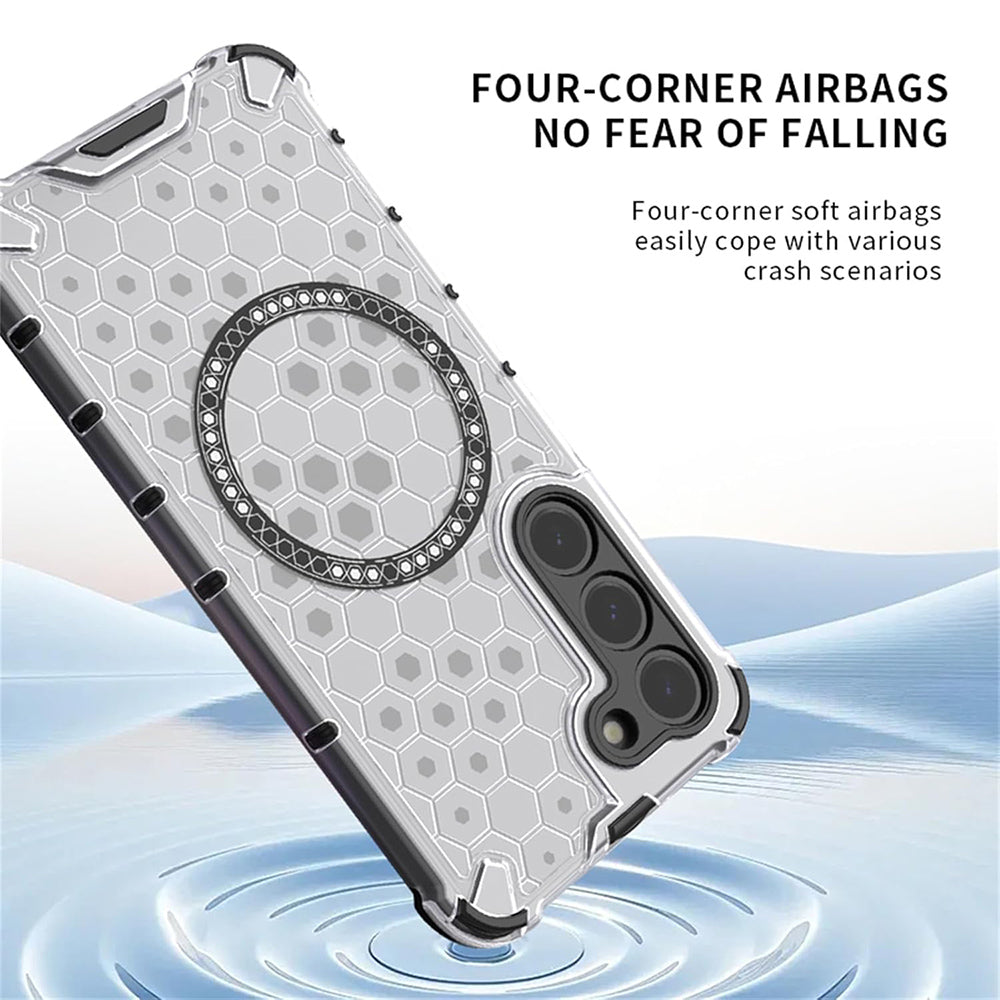 Futrola MagSafe za Xiaomi Redmi 15 5G / 15 4G, Techsuit, HoneyComb Shield, Bijela