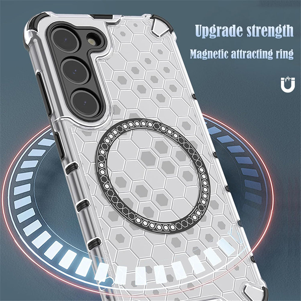 Futrola MagSafe za Xiaomi Redmi 15 5G / 15 4G, Techsuit, HoneyComb Shield, Bijela