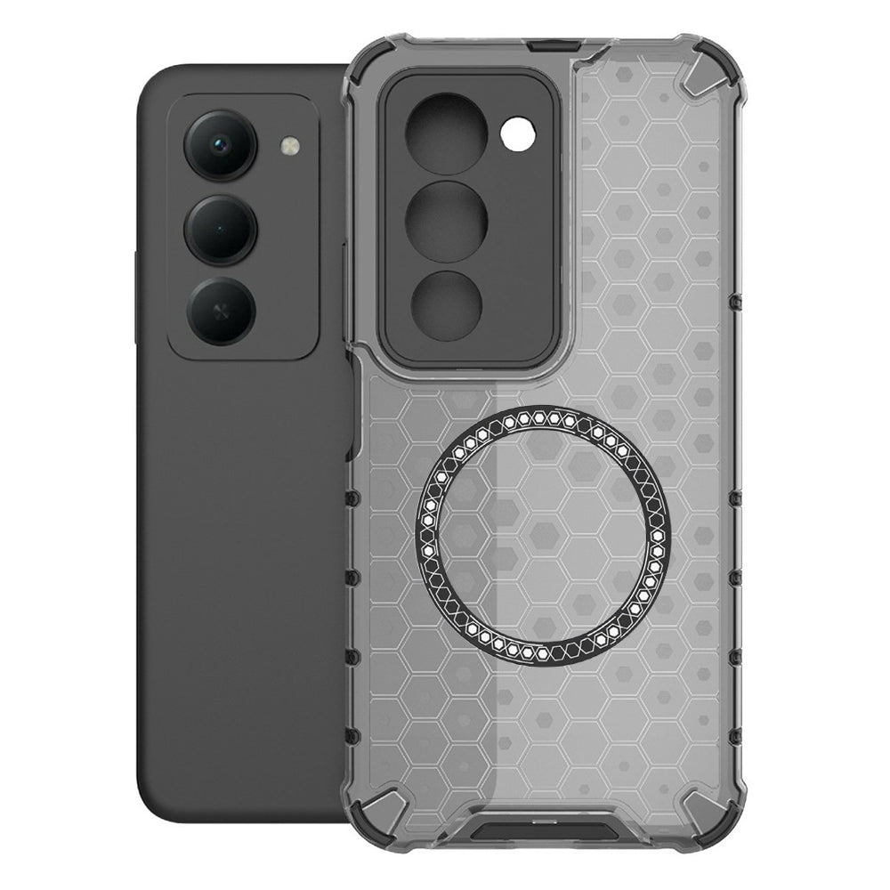 MagSafe futrola za Xiaomi Redmi 15 5G / 15 4G, Techsuit, HoneyComb Shield, Crna
