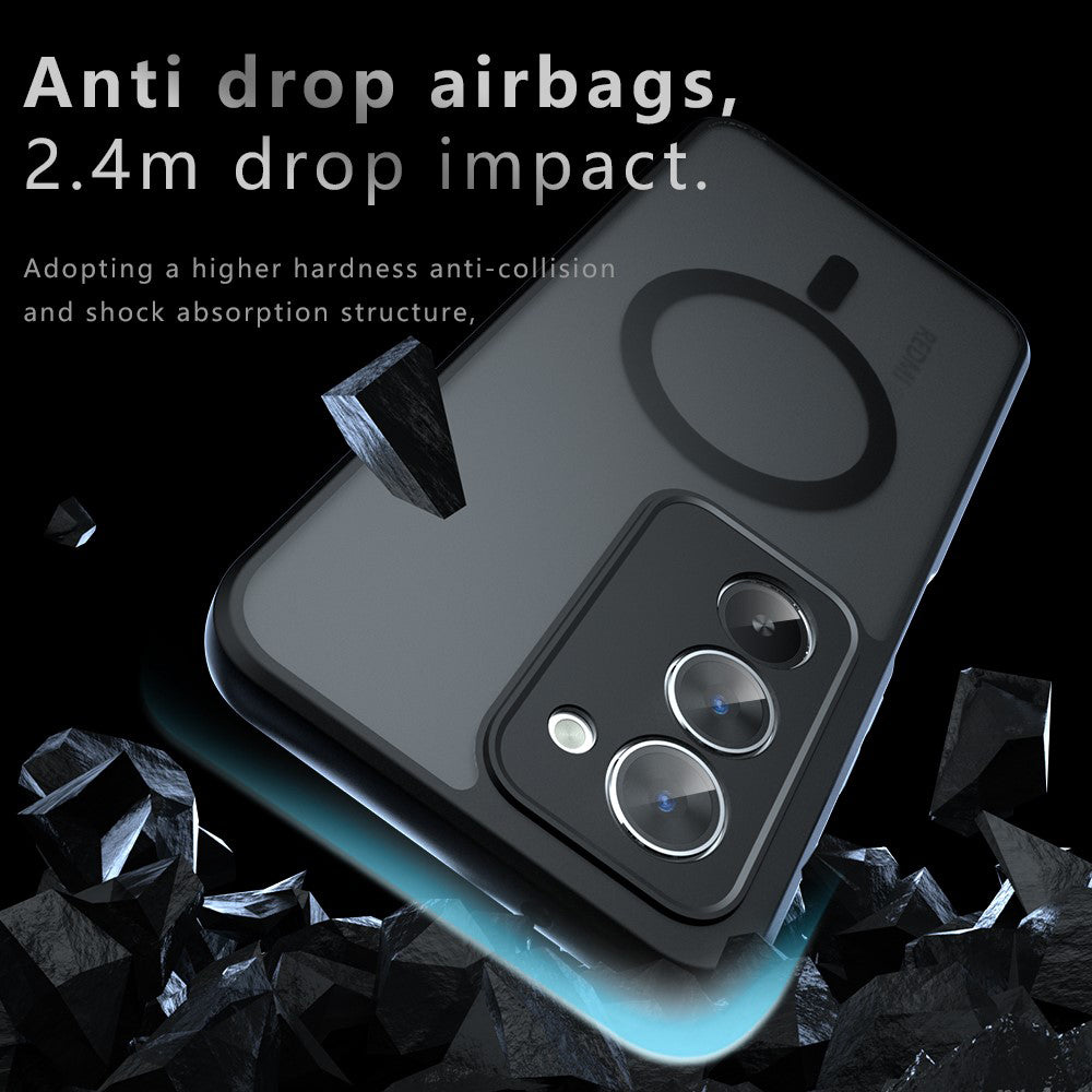 MagSafe futrola za Xiaomi Redmi 15 5G / 15 4G, Techsuit, PureFrost, Satin Crna