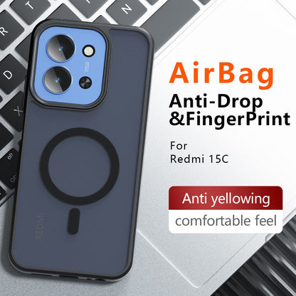 MagSafe futrola za Xiaomi Redmi 15C 5G / 15C 4G, Techsuit, PureFrost, Satin Crna