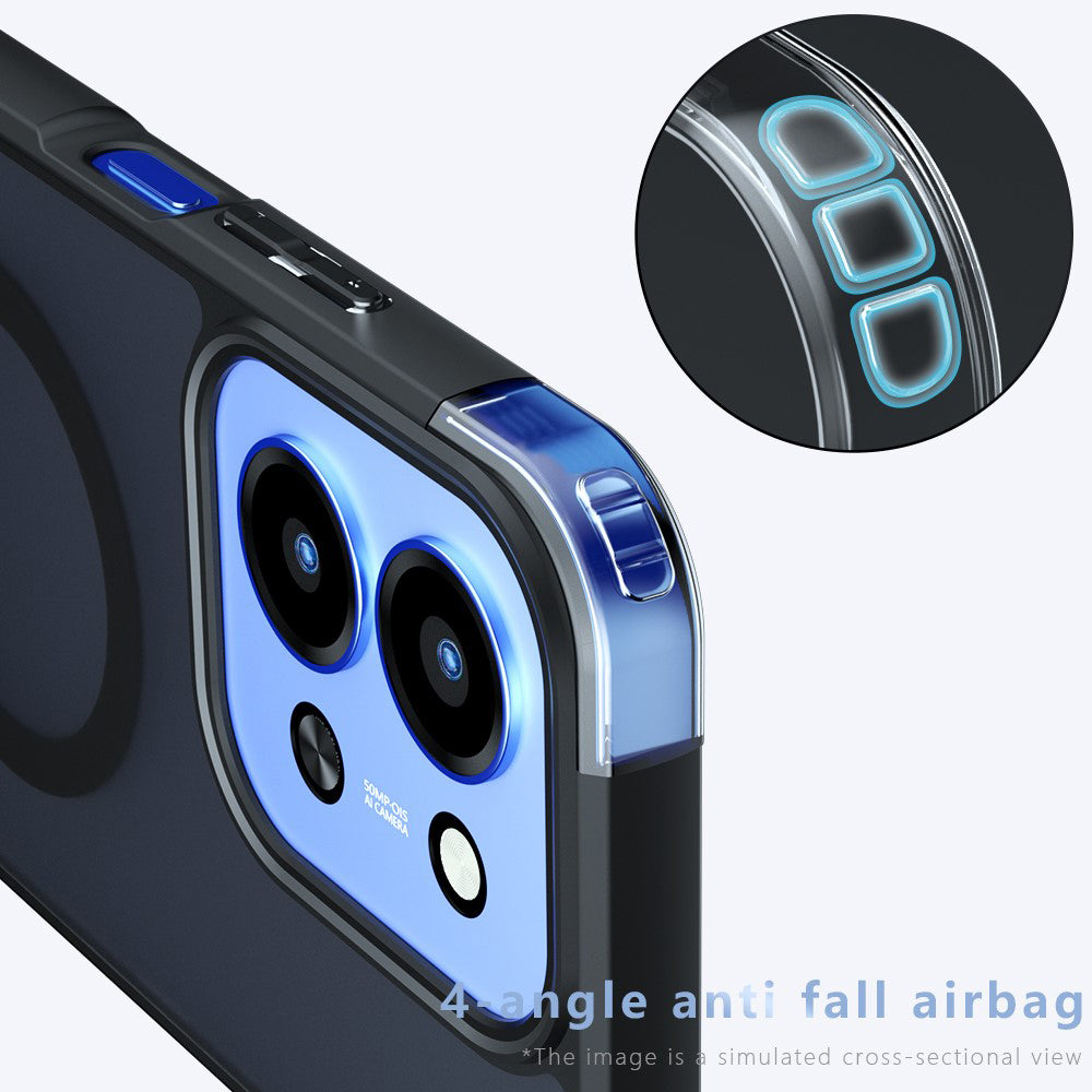 MagSafe futrola za Xiaomi Redmi 15C 5G / 15C 4G, Techsuit, PureFrost, Satin Crna