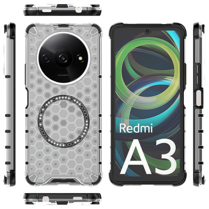MagSafe futrola za Xiaomi Redmi A3x / A3, Techsuit, HoneyComb Shield, Bijela