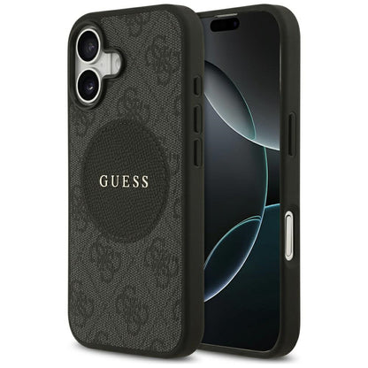 MagSafe futrola za Apple iPhone 17, Guess, 4G Circle Classic Logo, Crna